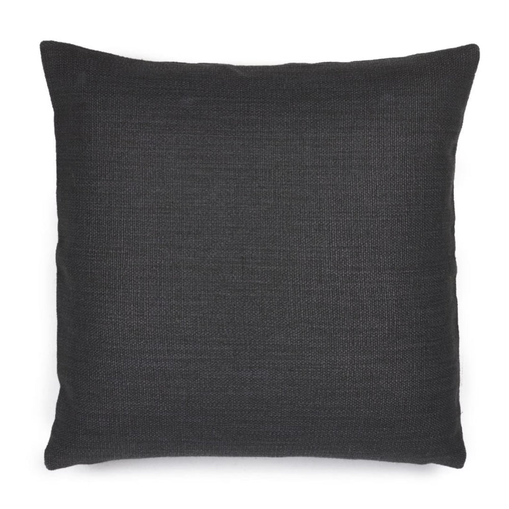 Jasper | Pillow Cover | 63 x 63cm | Faded Black | Linen / Wool-Suzie Anderson Home