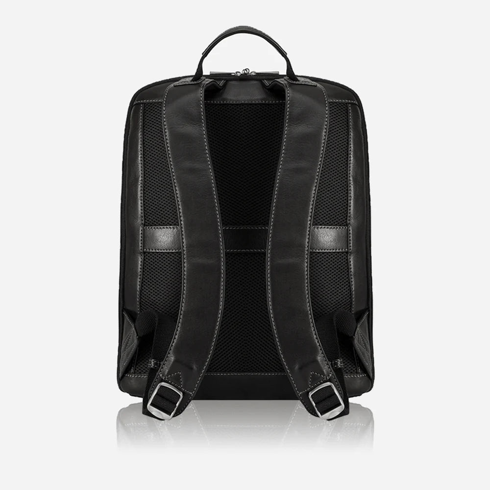 Jekyll | Montana Leather Laptop Bag | Black-Suzie Anderson Home