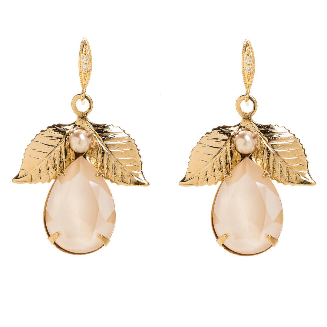 Jools Earrings | Crystal / Jet / Taupe-Suzie Anderson Home