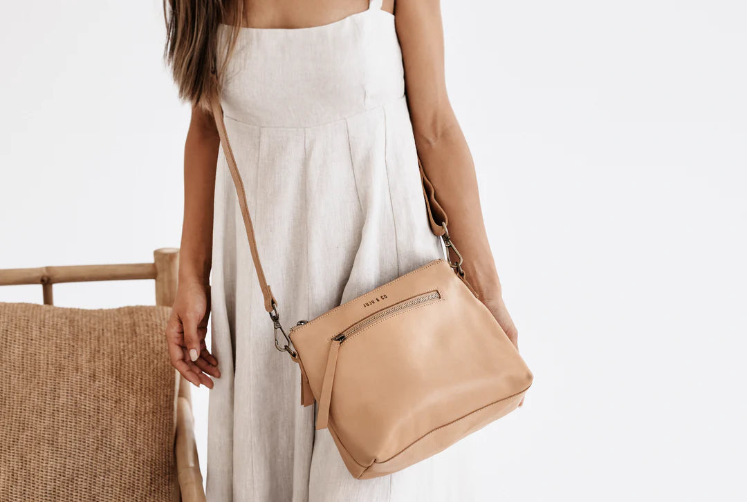 Juju | Large Essential Pouch | Tan-Suzie Anderson Home