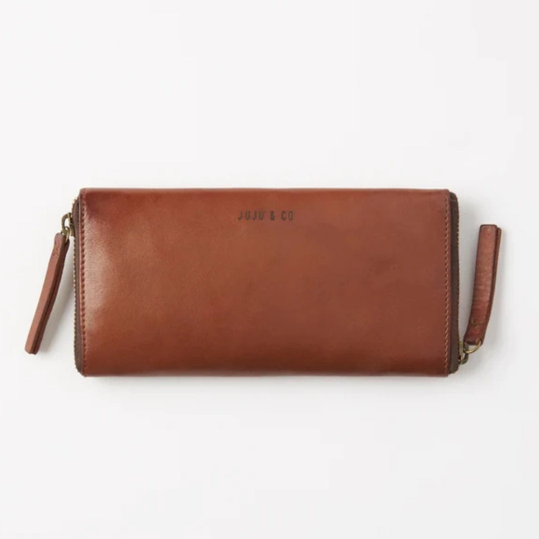 Juju | Leather Glasses Pouch | Cognac-Suzie Anderson Home