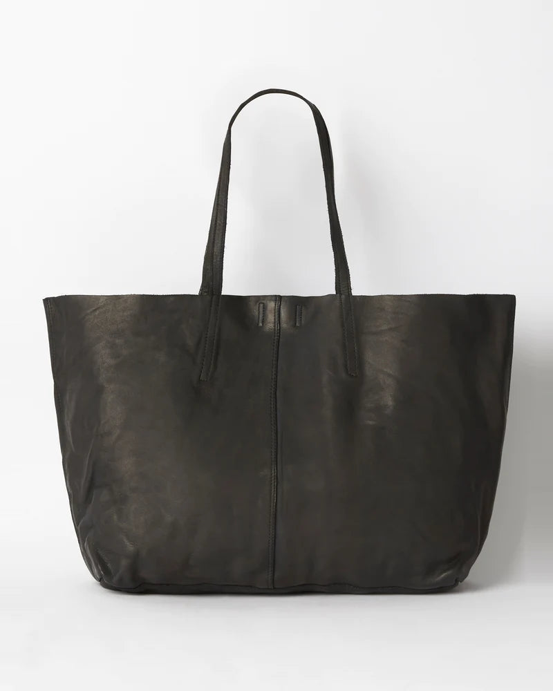 Juju | Unlined Tote Bag | Black-Suzie Anderson Home