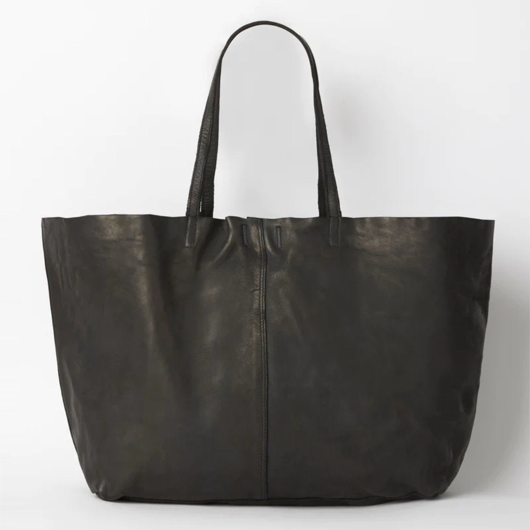 Juju | Unlined Tote Bag | Black-Suzie Anderson Home