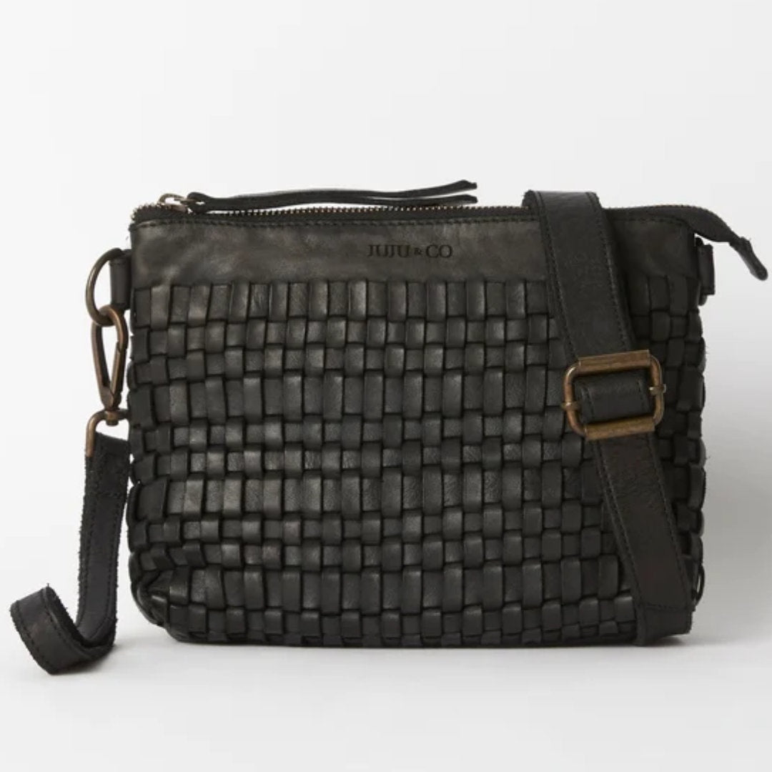 Juju | Woven Pouch bag | Black-Suzie Anderson Home