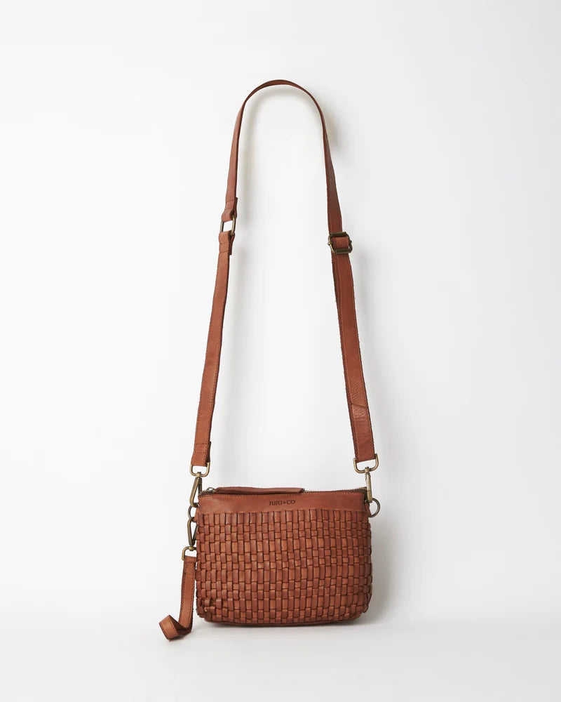 Juju | Woven Pouch Bag | Cognac-Suzie Anderson Home