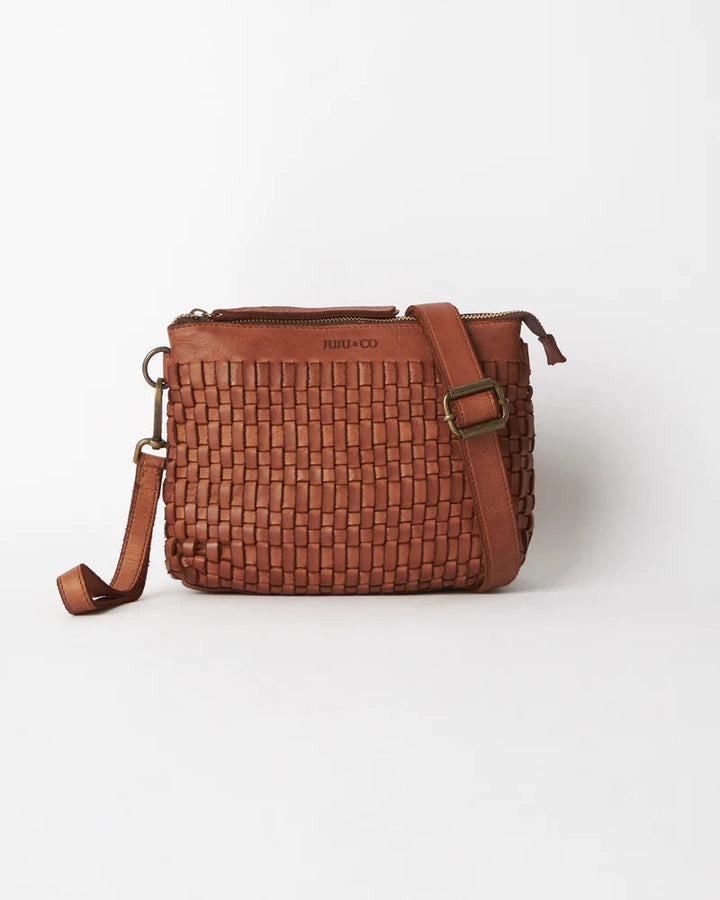 Juju | Woven Pouch Bag | Cognac-Suzie Anderson Home