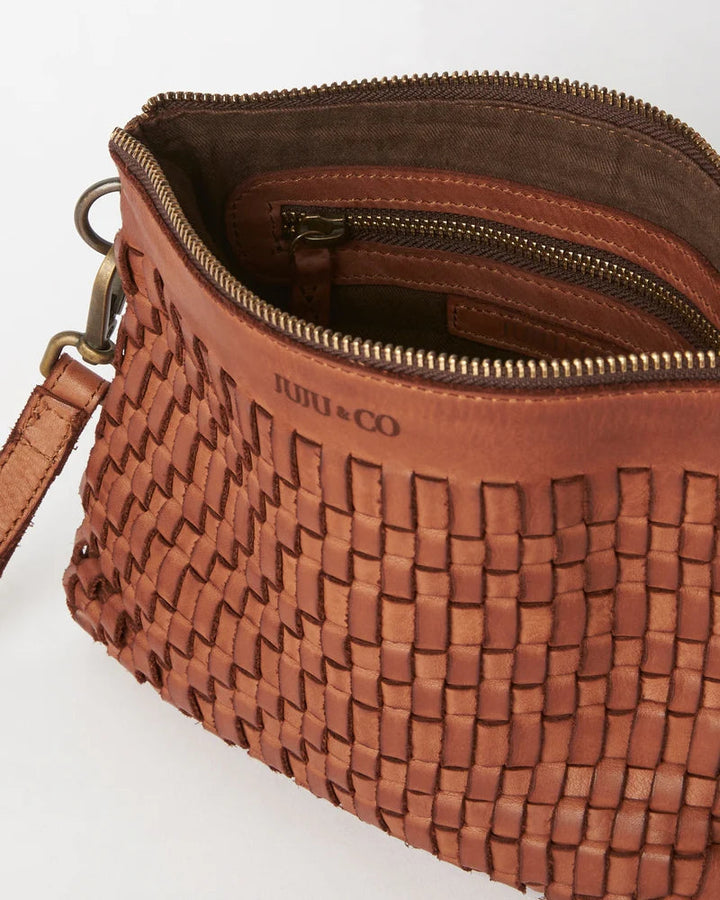 Juju | Woven Pouch Bag | Cognac-Suzie Anderson Home