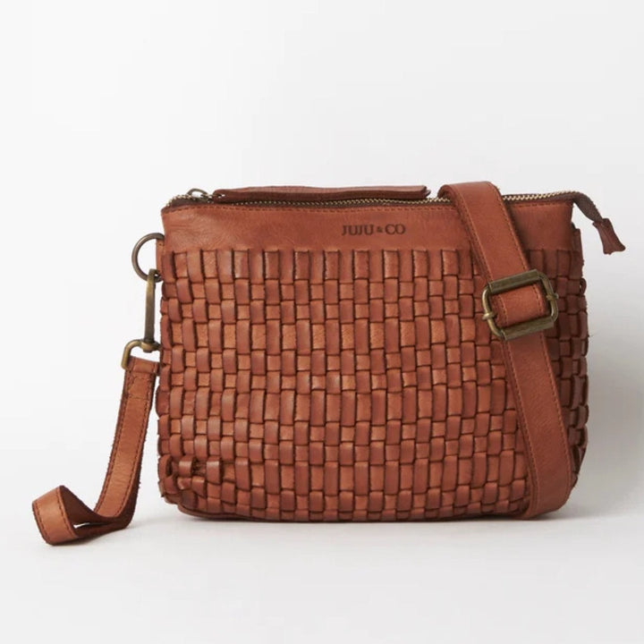 Juju | Woven Pouch Bag | Cognac-Suzie Anderson Home