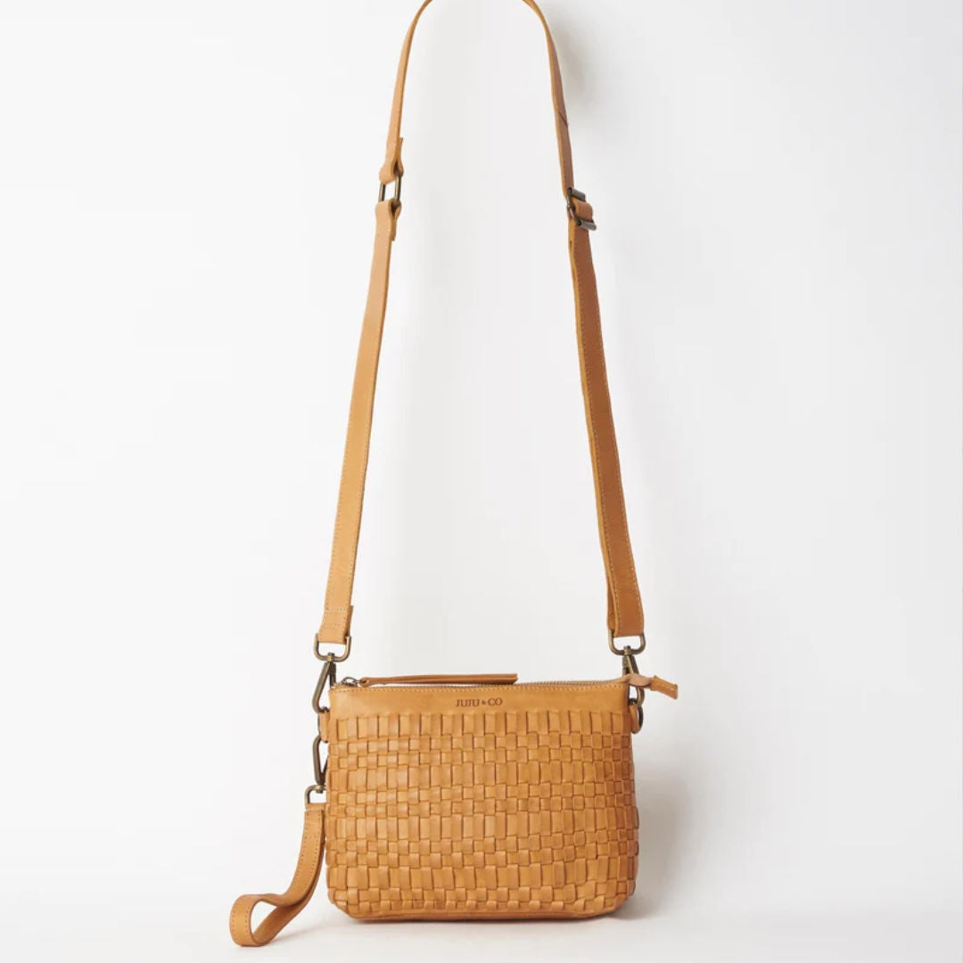 Juju | Woven Pouch bag | Tan-Suzie Anderson Home