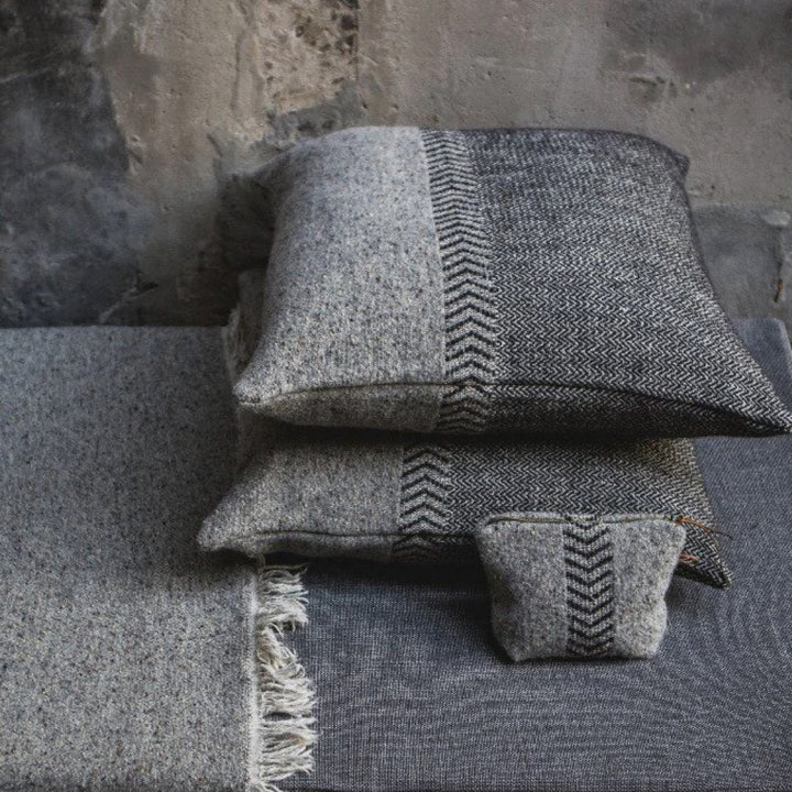 Jules Cushion Cover | Black Herringbone | 63x63cm | Libeco Linen-Suzie Anderson Home