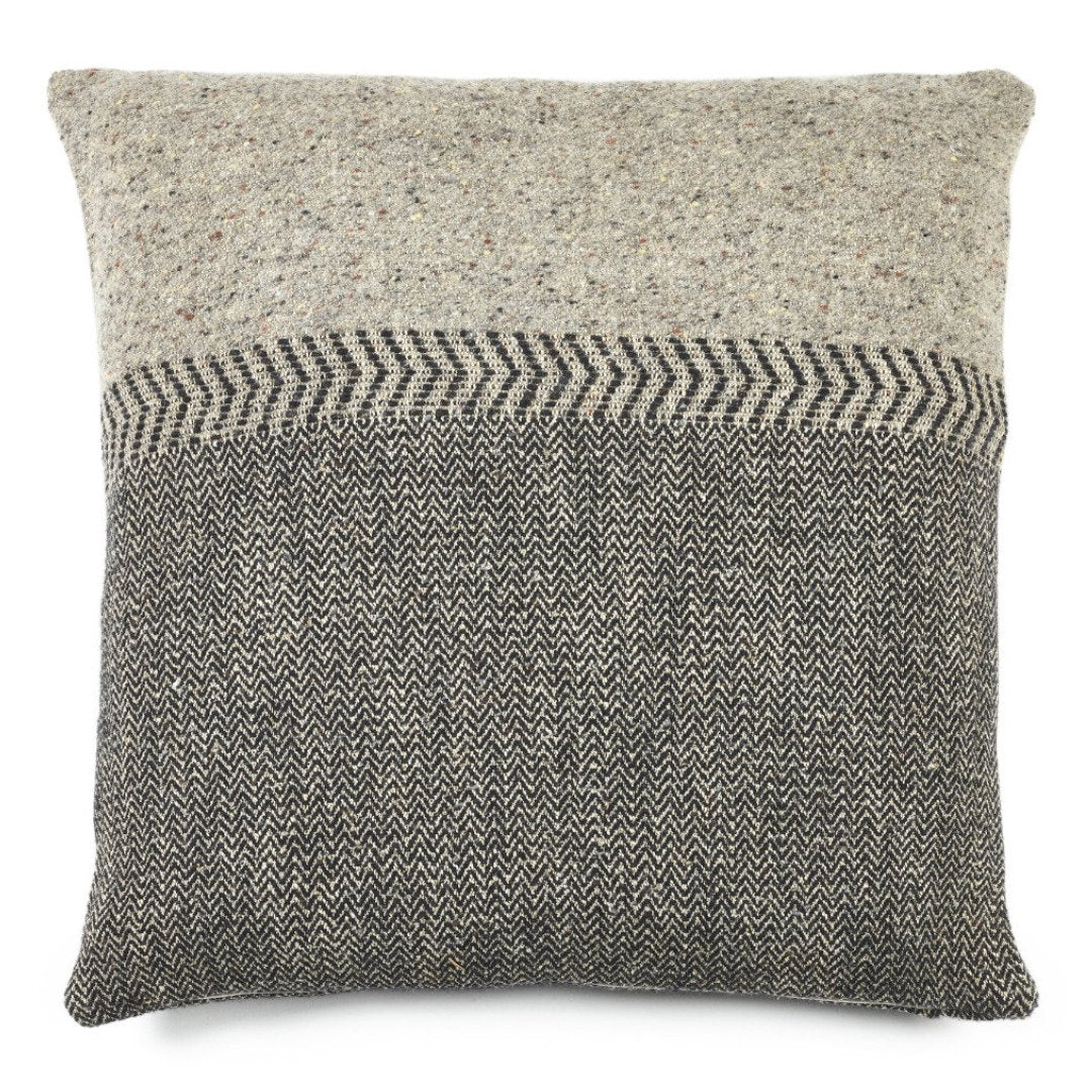 Jules Cushion Cover | Black Herringbone | 63x63cm | Libeco Linen-Suzie Anderson Home