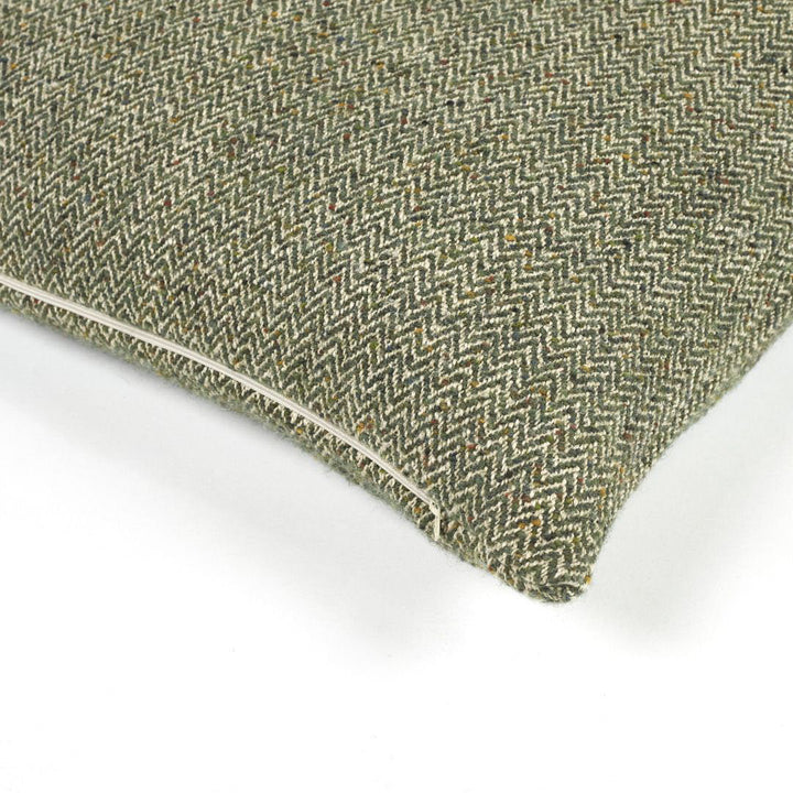 Jules Cushion Cover Green Herringbone | 63x63cm-Suzie Anderson Home