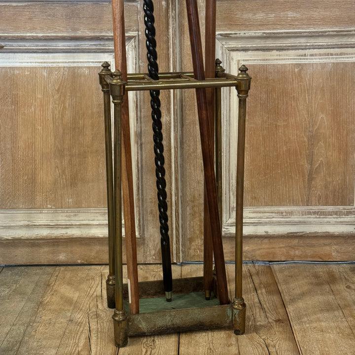 French Antique Brass Umbrella Stand | Circa 1900