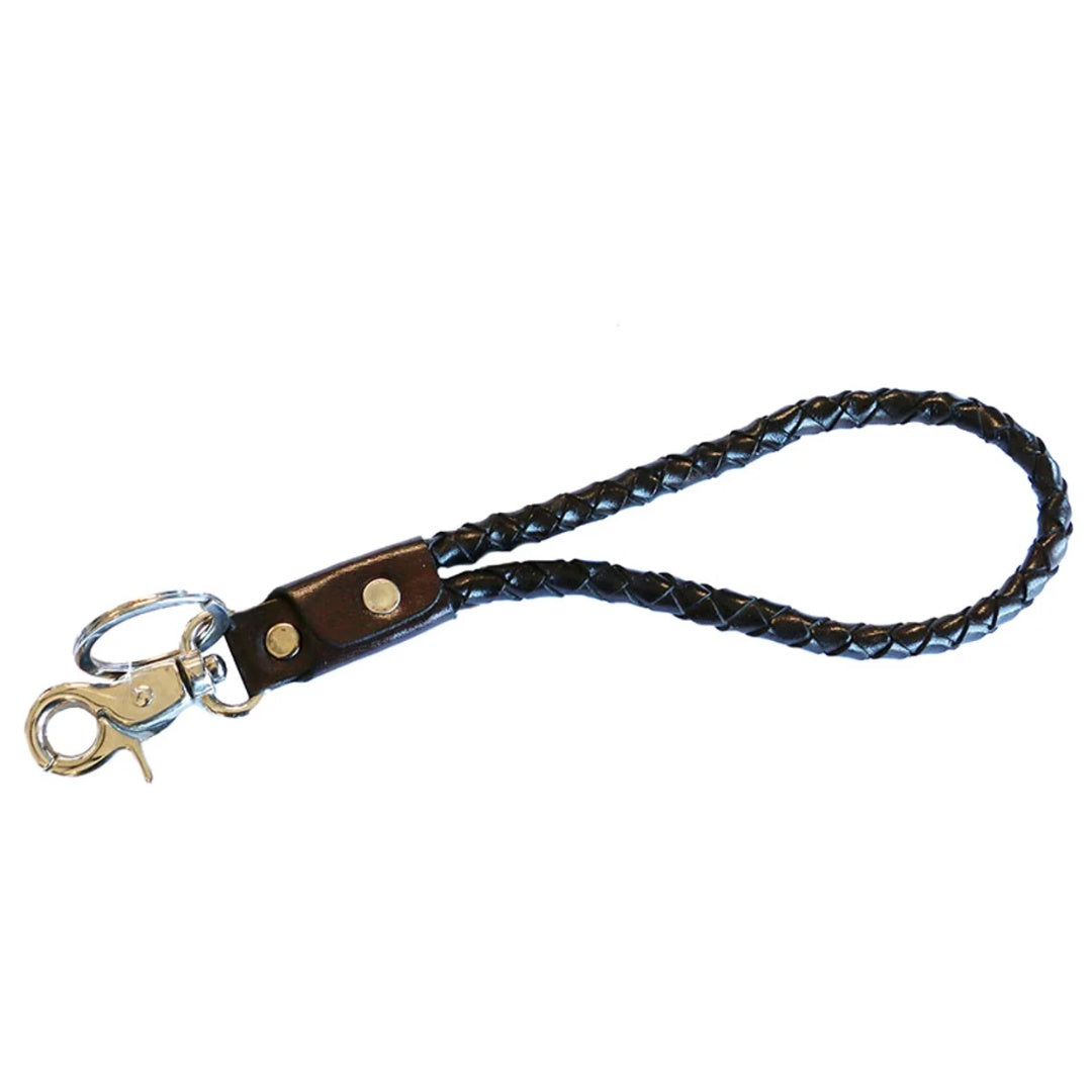 Keyring | Dark Walnut Leather/Rope-Suzie Anderson Home