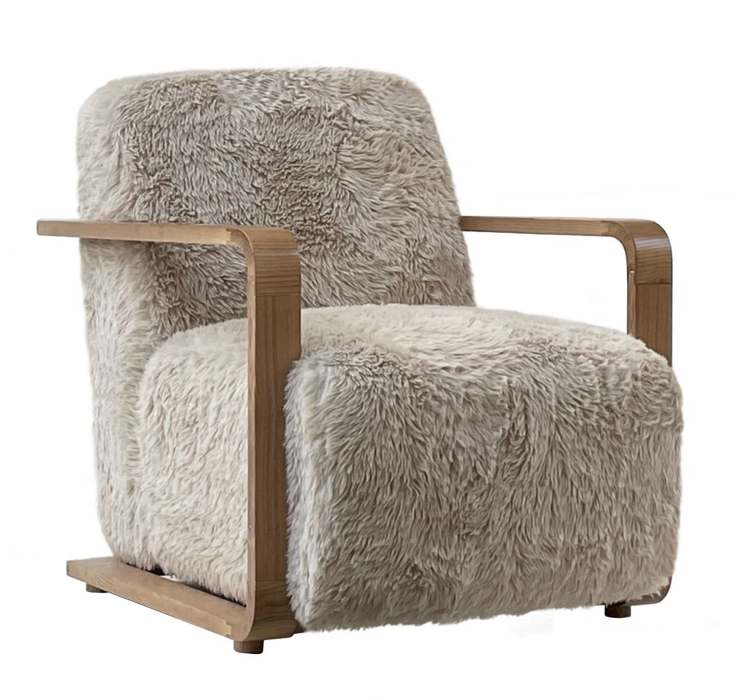 Mulligan Armchair | Faux Sheepskin Beige