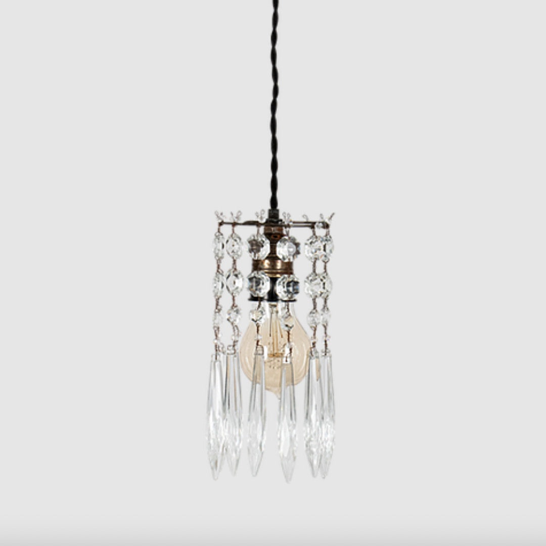 La Balladeuse Hanging light | Metal & Crystal-Suzie Anderson Home