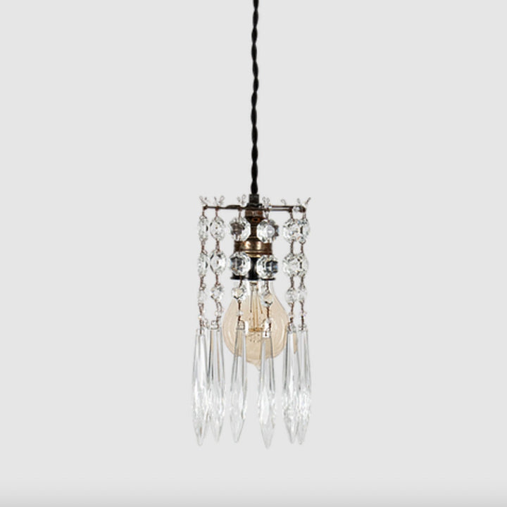 La Balladeuse Hanging light | Metal & Crystal-Suzie Anderson Home