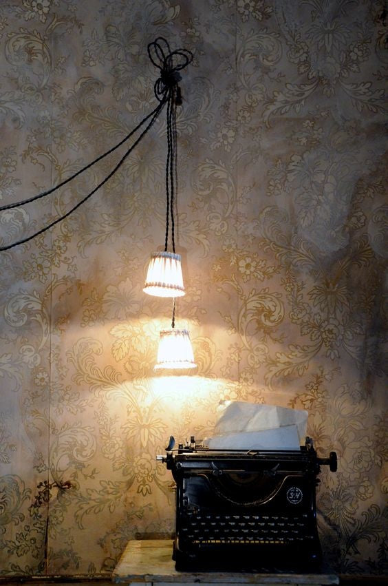 La Balladeuse Hanging light | Metal & Silk-Suzie Anderson Home