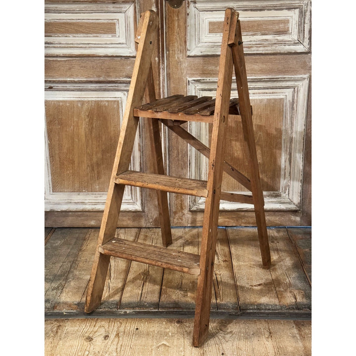 Vintage Three Step Ladder | 92 x 45 x 61cm-Suzie Anderson Home