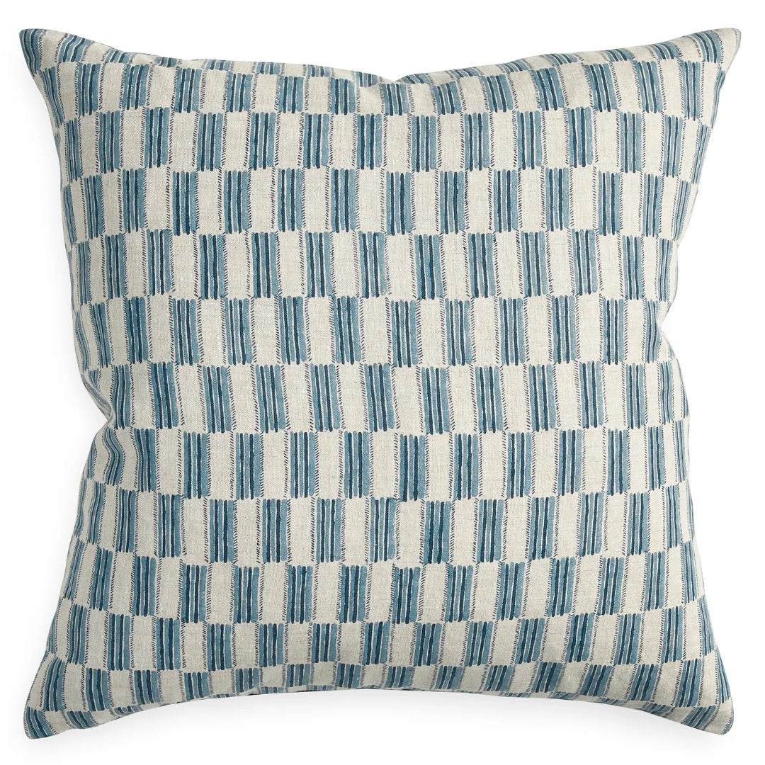 Lagos Azure Cushion & Insert | 55x55cm-Suzie Anderson Home