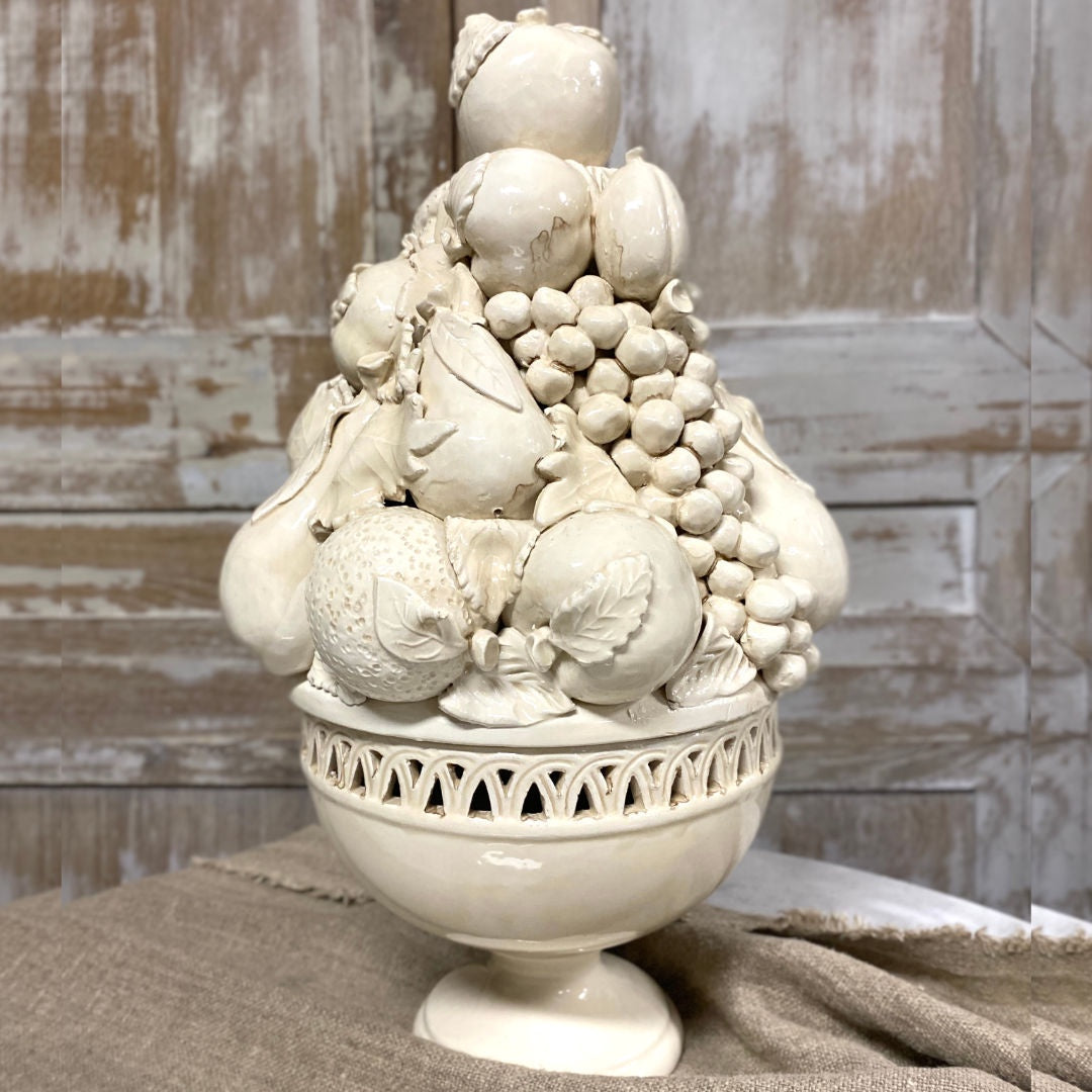 Large Ceramic Bassano del Grappa Fruit Compote | Venice |1950-Suzie Anderson Home