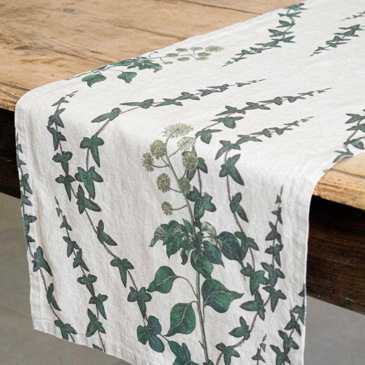 Linen Table Runner Ivy | 48x136cm-Suzie Anderson Home