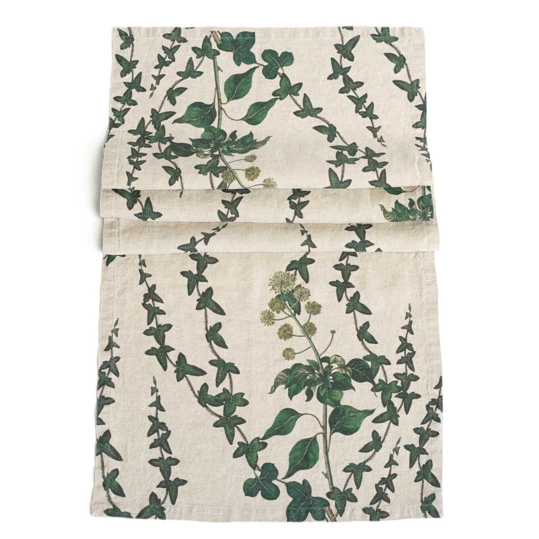 Linen Table Runner Ivy | 48x136cm-Suzie Anderson Home