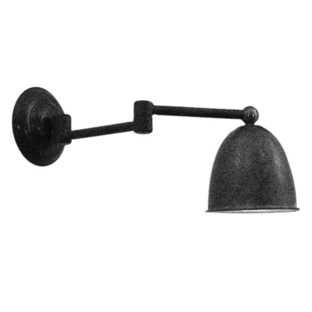 Livorna Swing Arm Wall Lamp | Matte Black | With shade-Suzie Anderson Home