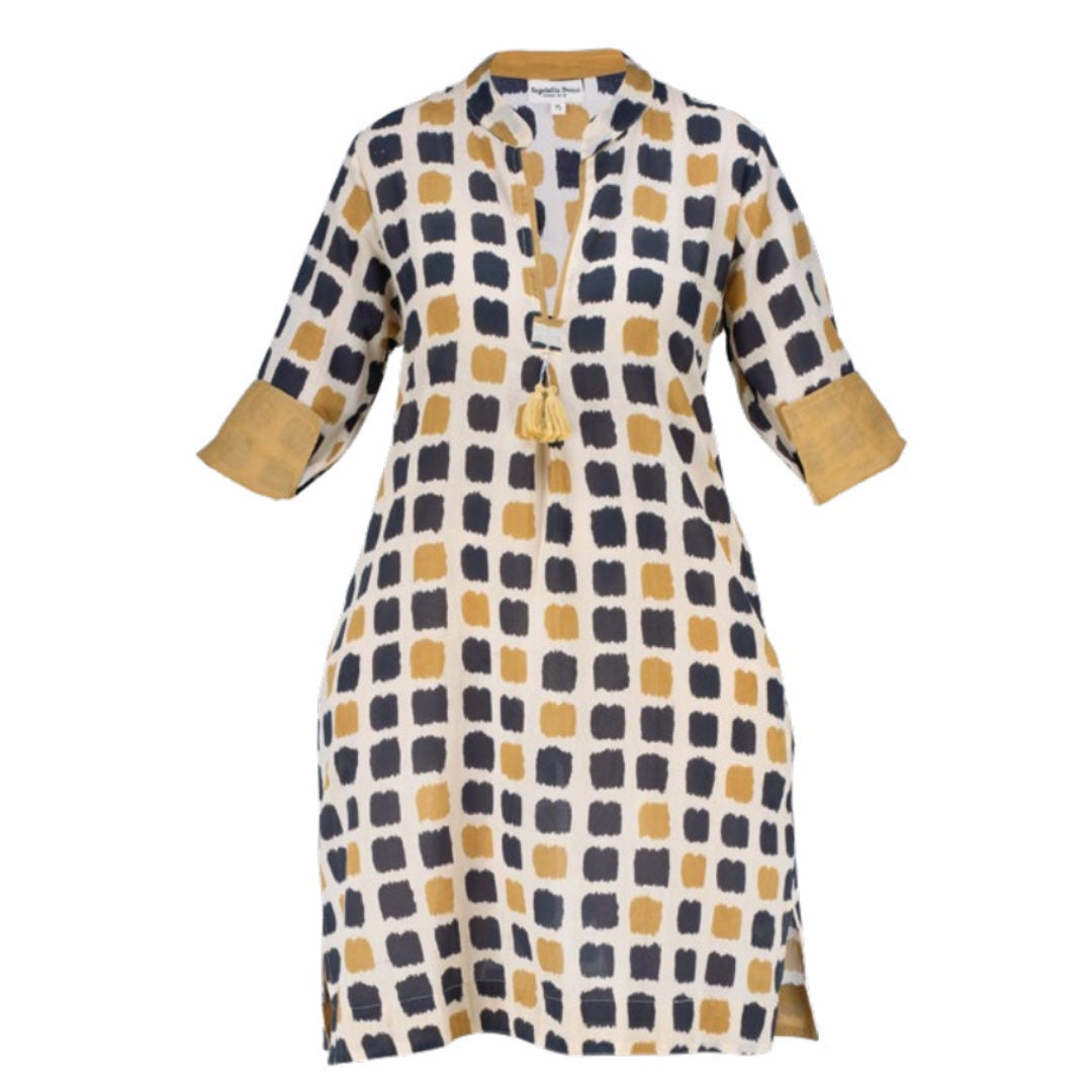 Lounge Tunic Dress | Tile Mosaic-Suzie Anderson Home