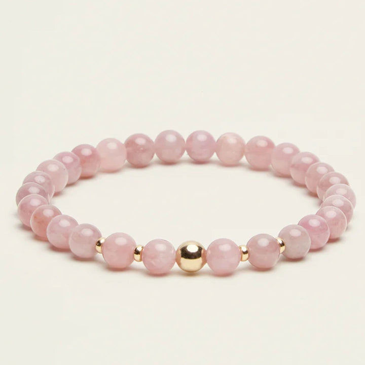 Spiritus | Love Bracelet | Rose Quartz w 14K Gold Plate