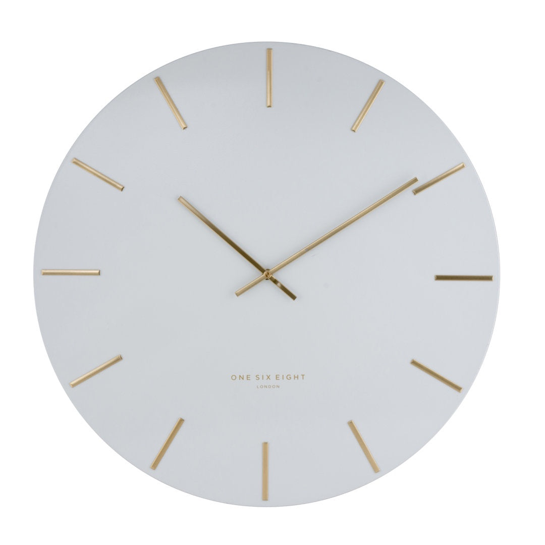 Luca Silent Sweep Wall Clock | White | 40cm-Suzie Anderson Home