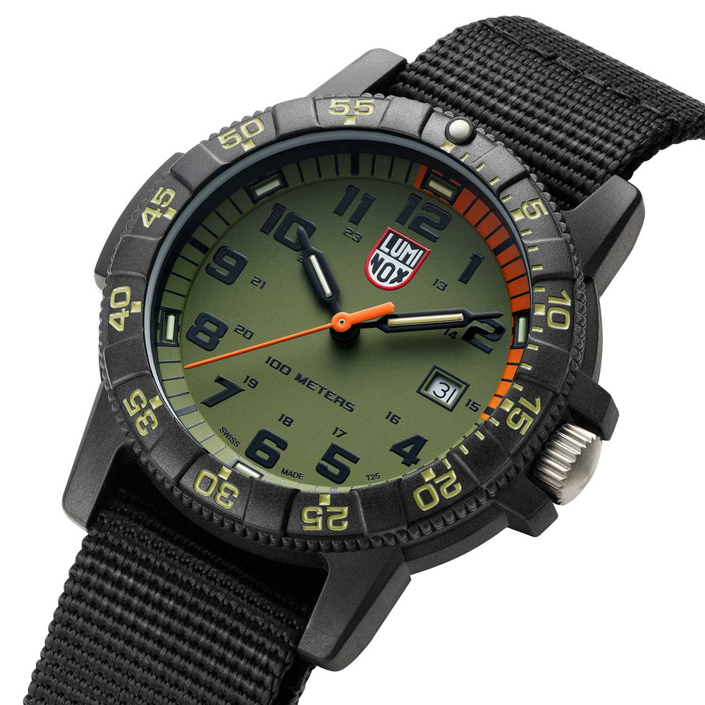 Luminox Sea Turtle Giant 44mm Swiss Made Watch | 10ATM | Khaki Dial Black NATO-Suzie Anderson Home