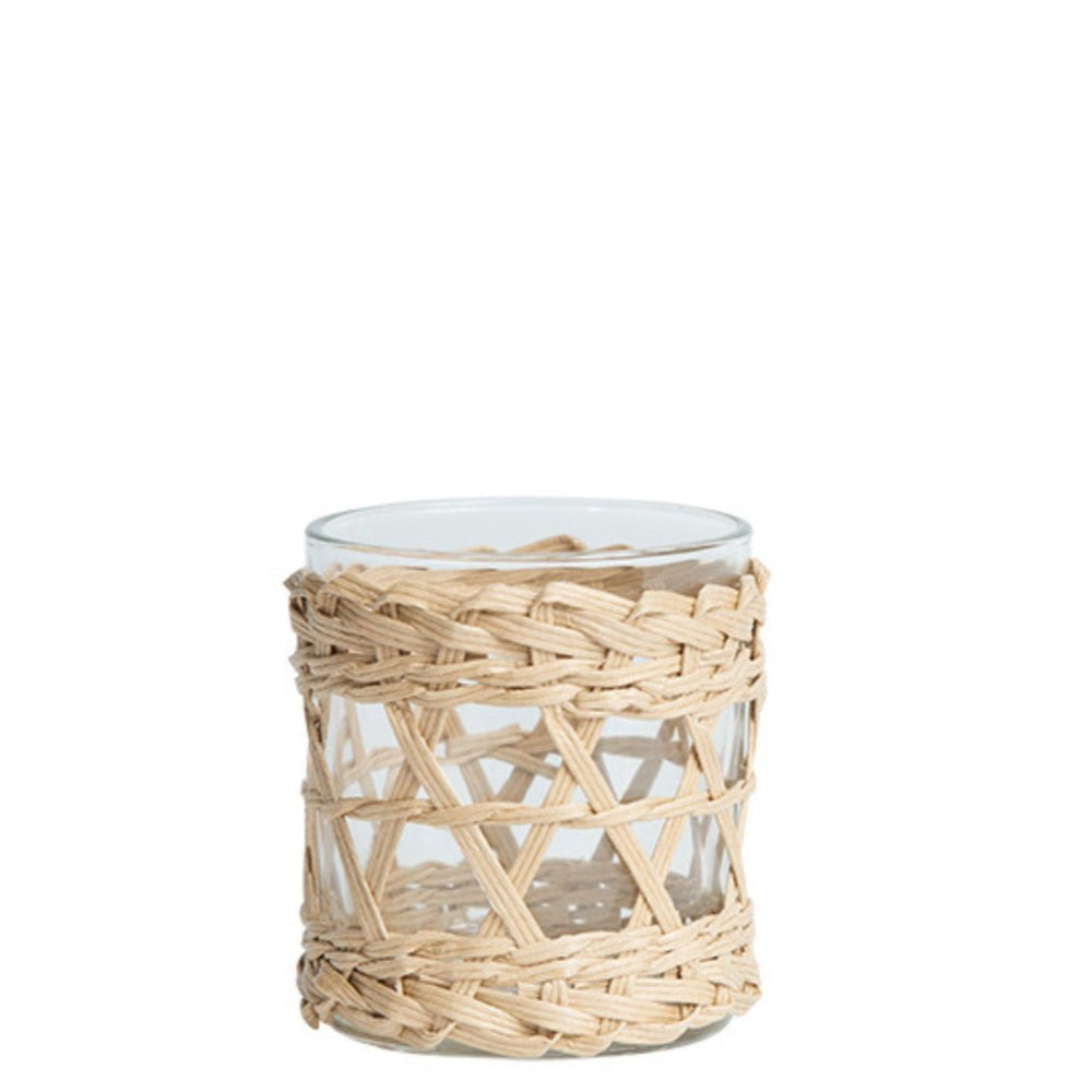 Lune Boathouse Rattan Votive-Suzie Anderson Home