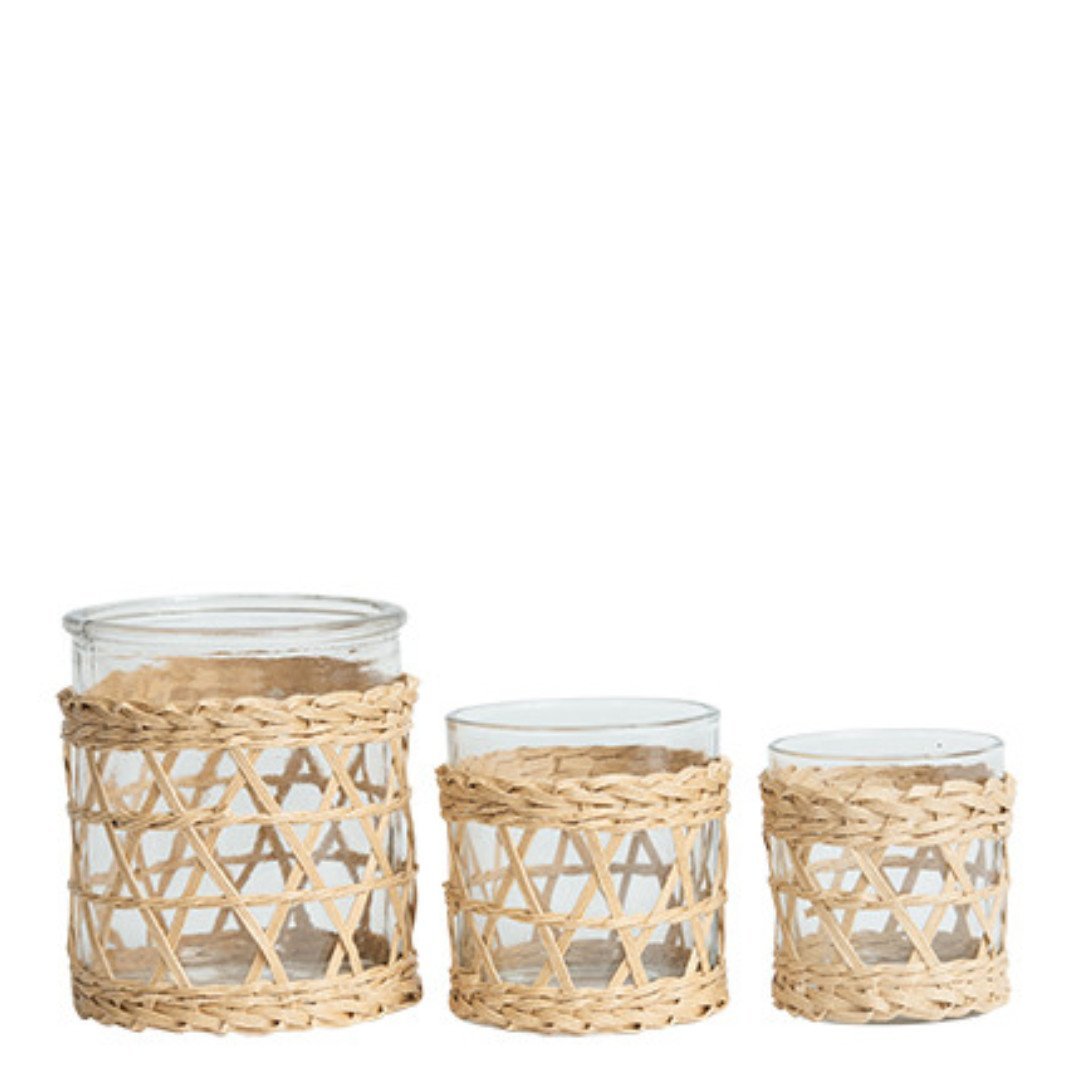 Lune Boathouse Rattan Votive-Suzie Anderson Home