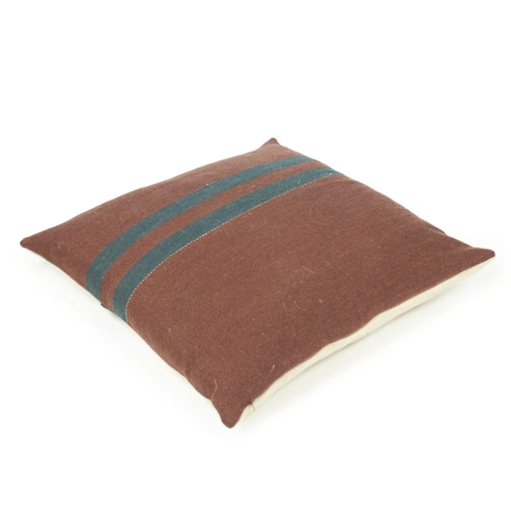 Libeco Linen Juniper Cushion Cover | 63 x 63cm | Leather / Wool