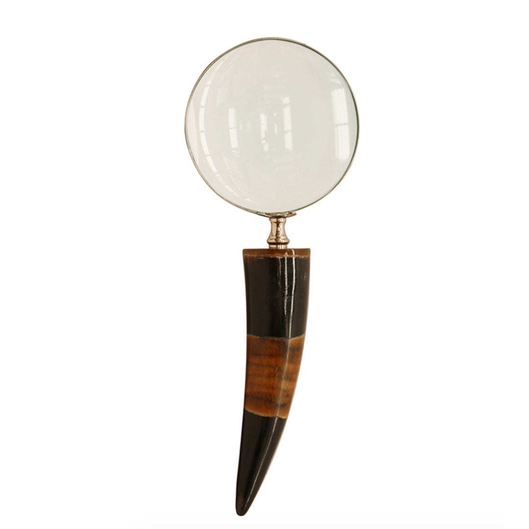 Magnifying Glass | Brass with Horn Handle-Suzie Anderson Home