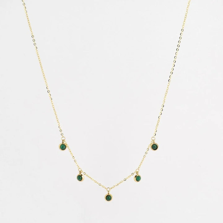 Boule Necklace | Green Malachite-Suzie Anderson Home