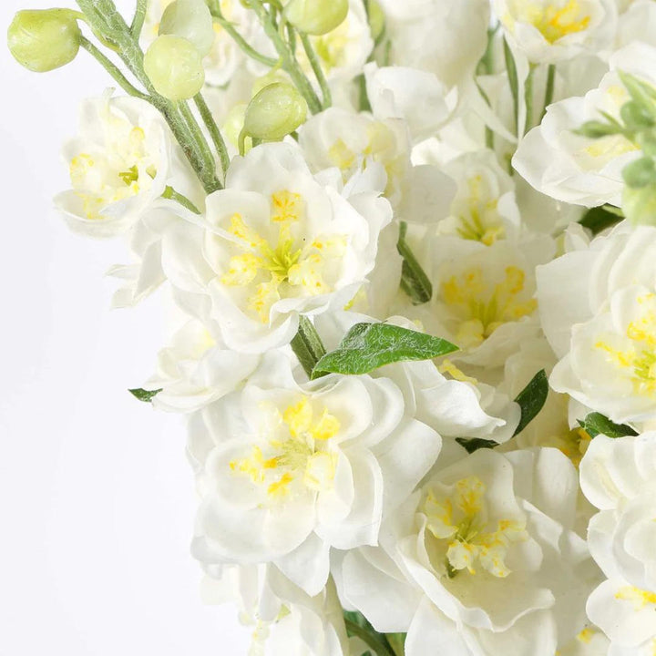 Mandurah Delphinium Flower Arrangement in Blue White Ceramic Pot-Suzie Anderson Home