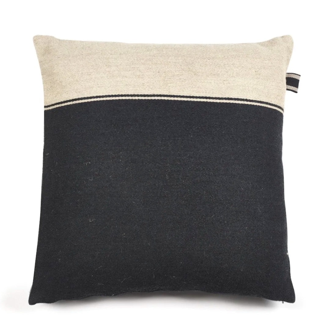 Marshall Cushion Cover | Black / Flax | 63x63cm