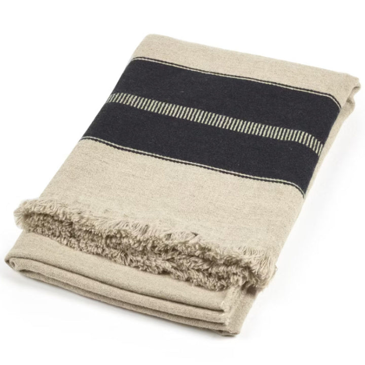 Libeco Linen Marshall Throw Blanket | Multi-Stripe | 140x220cm