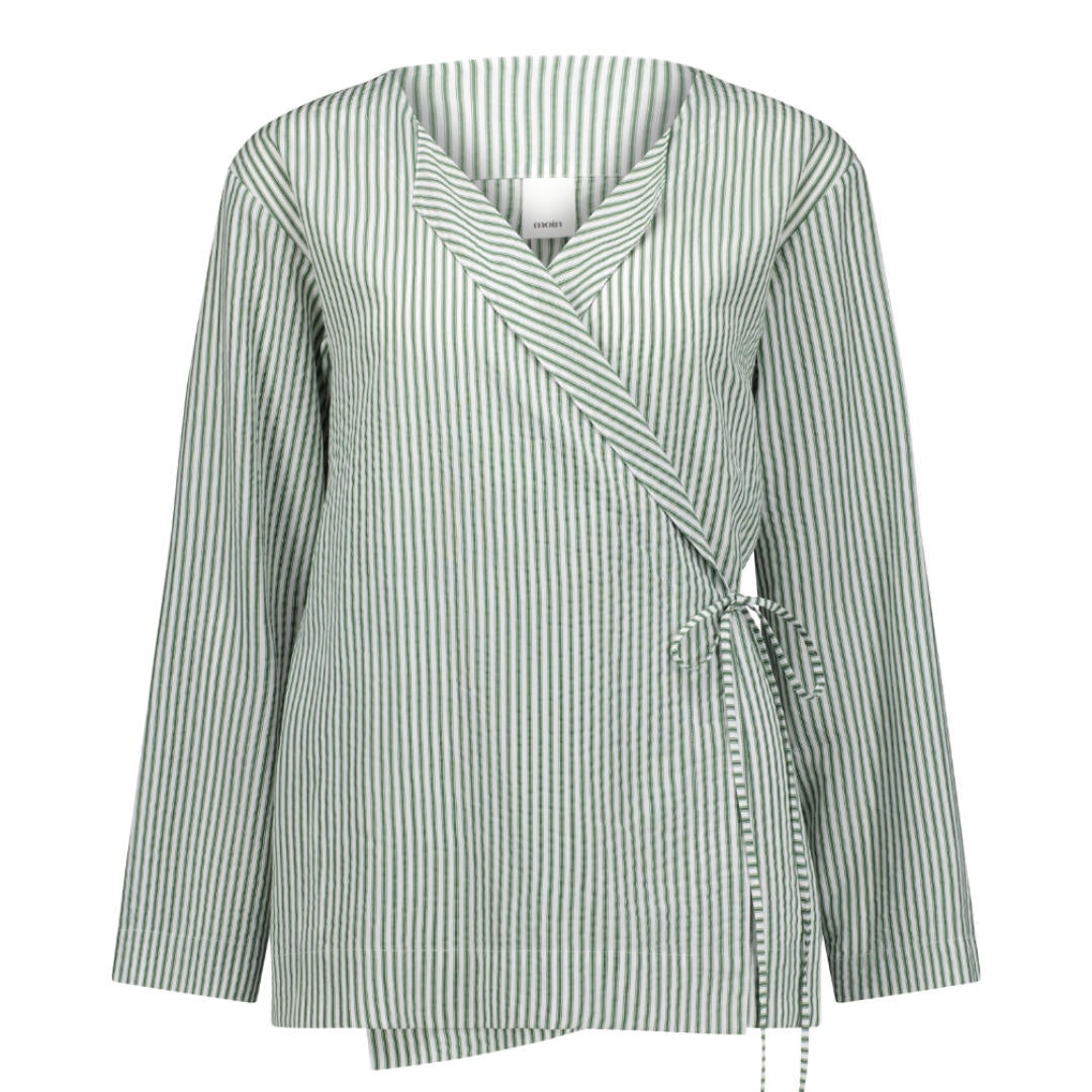 Mellow Shirt | Tencel | Forest Green Stripe | SM-Suzie Anderson Home