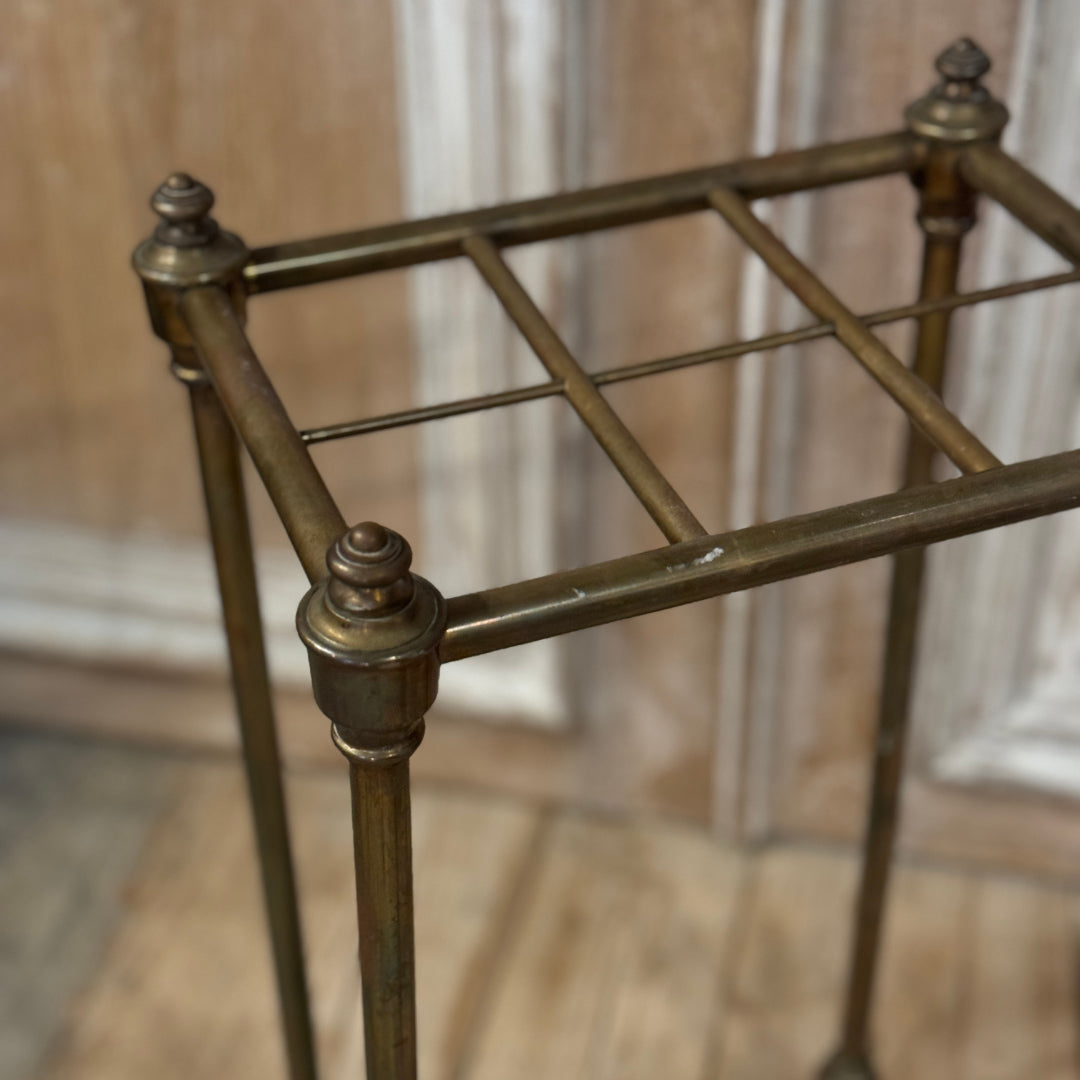 French Antique Brass Umbrella Stand | Circa 1900