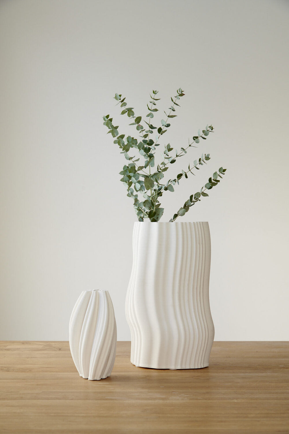 Mila White Vase | 17cm-Suzie Anderson Home