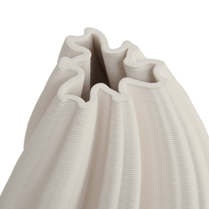 Mila White Vase | 17cm-Suzie Anderson Home