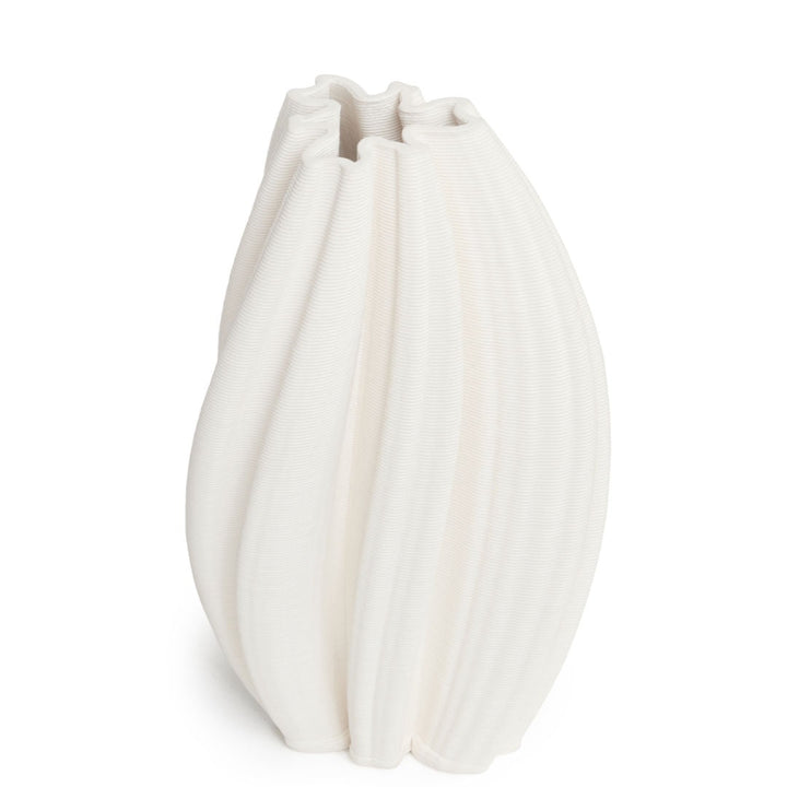 Mila White Vase | 17cm-Suzie Anderson Home