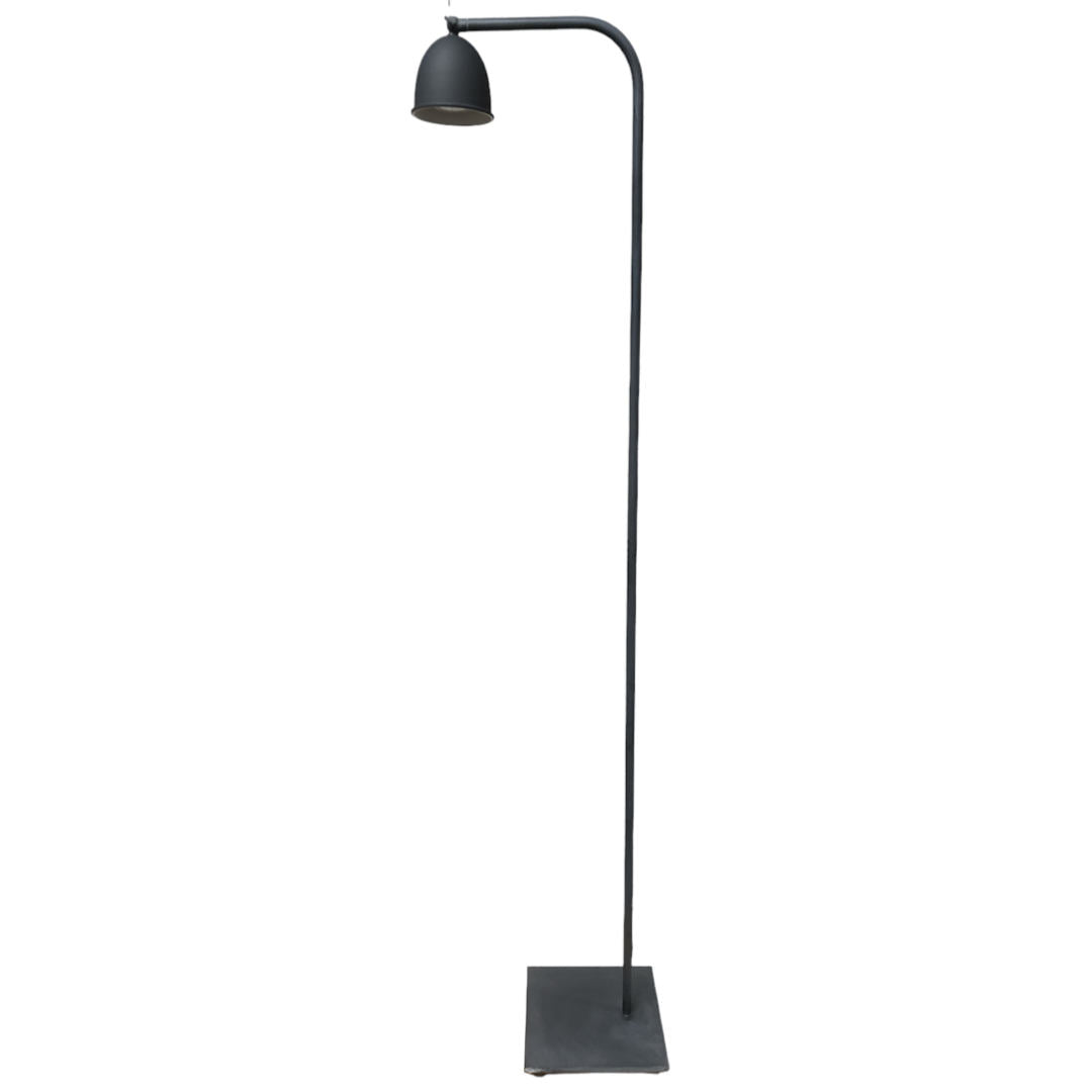 Mira Floor Lamp | Includes Shade | Lead Grey-Suzie Anderson Home