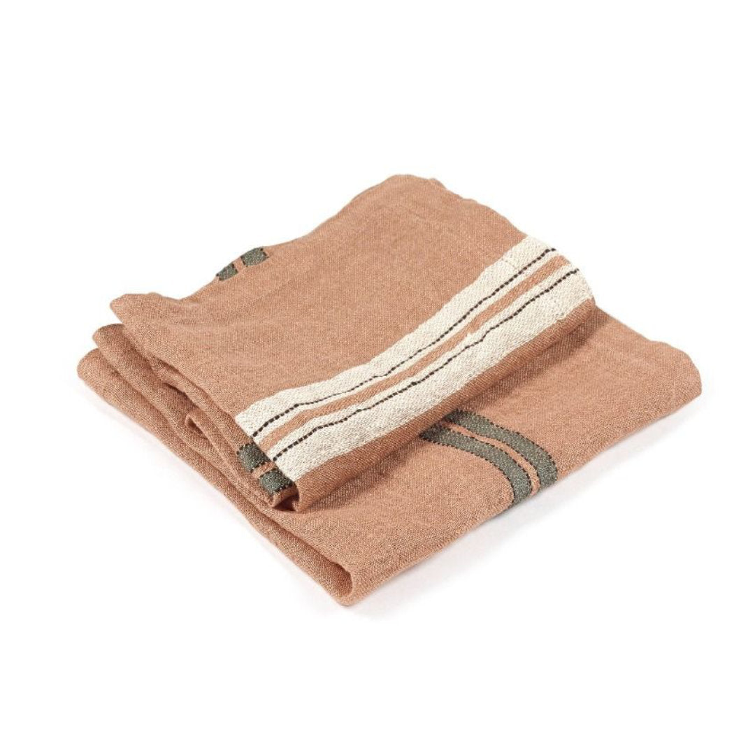 Mojave Stripe | Belgian Linen Napkin-Suzie Anderson Home