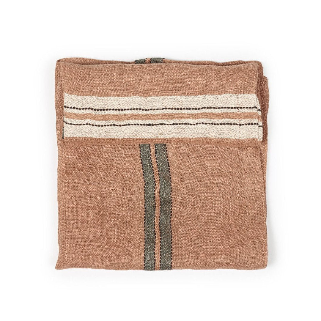 Mojave Stripe | Belgian Linen Napkin-Suzie Anderson Home