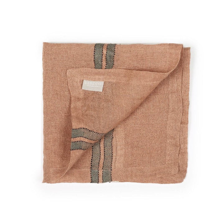 Mojave Stripe | Belgian Linen Napkin-Suzie Anderson Home