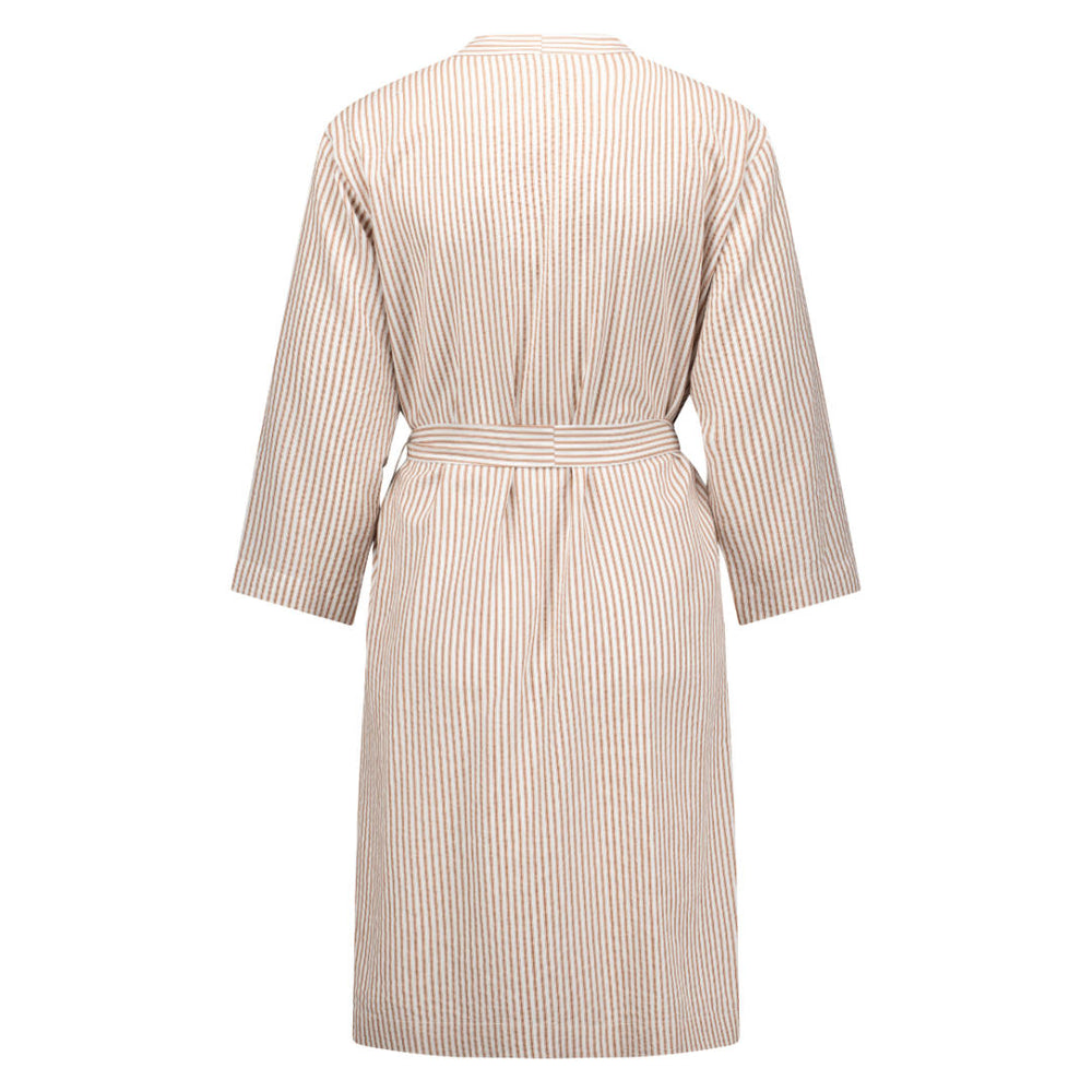 Morning Robe | Tencel | Rust Stripe | ML-Suzie Anderson Home